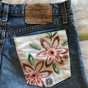 LEVI’S vintage shorts with patchwork pockets